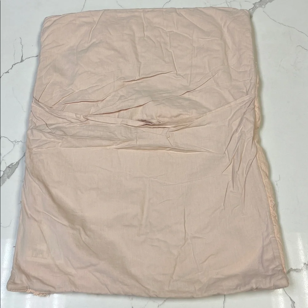 Anthropologie Blush Peach Decorative Pillow Cover